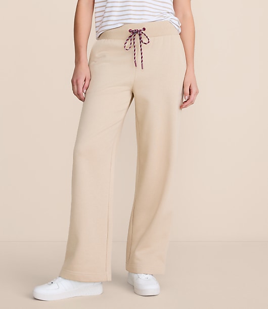 Lou & Grey Elite Fleece Wide Leg Sweatpants