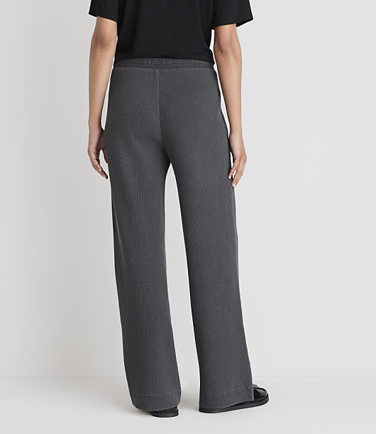Petite Lou & Grey Garment Dyed Waffle Wide Leg Pants