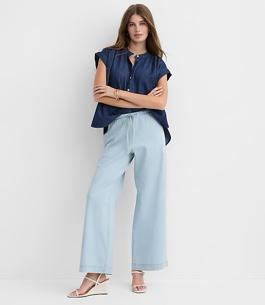 Chambray Everyday Dolman Shirt