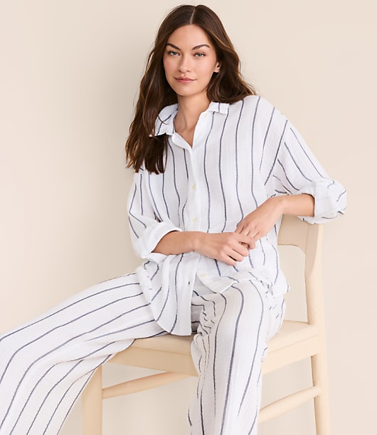 Lou & Grey Striped Triple Cloth Shirt