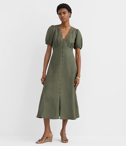 thick ribbed midi dress V-Neck Ribbed Knit Midi Dress