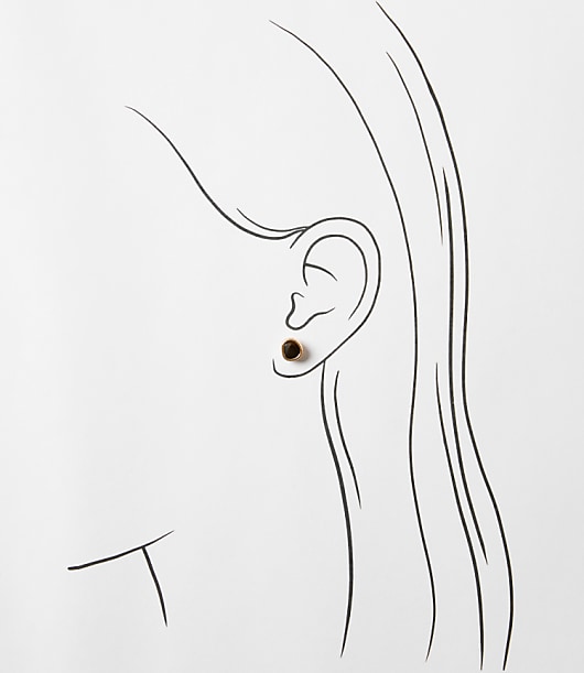 Tortoiseshell Print Stud Earring Set