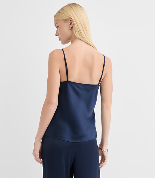 Lace Trim Satin Cami
