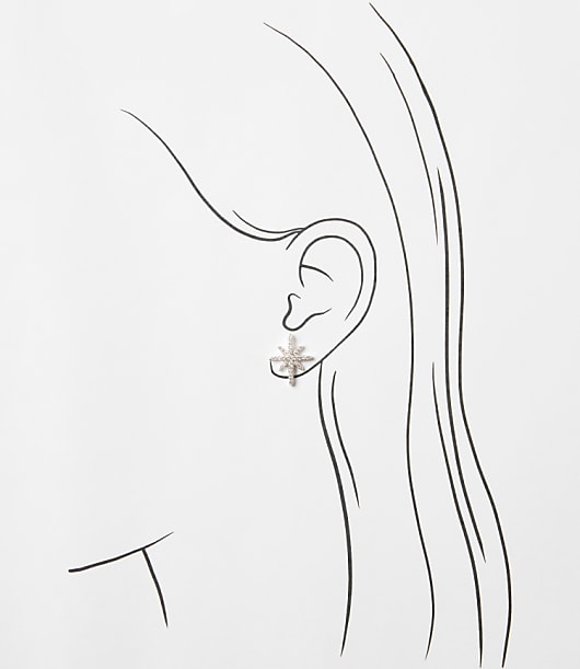 Pave Star Stud Earrings