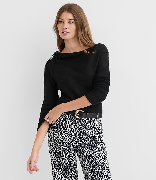 Tie Neck Sweater