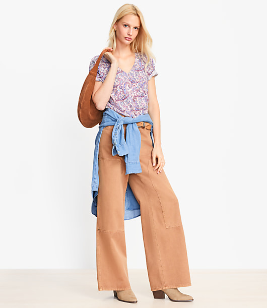Paisley Everyday V-Neck Tee