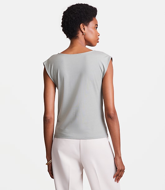 Petite LOFT Versa Cowl Neck Top