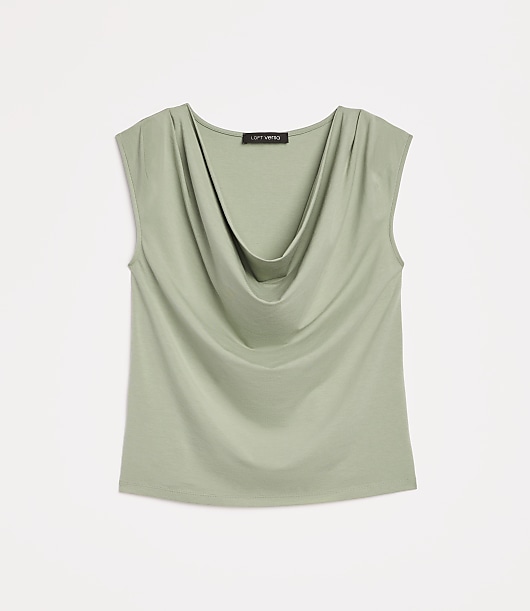 Petite LOFT Versa Cowl Neck Top