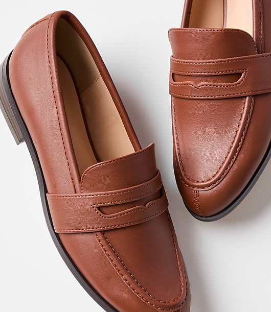 Penny Loafers - Cognac