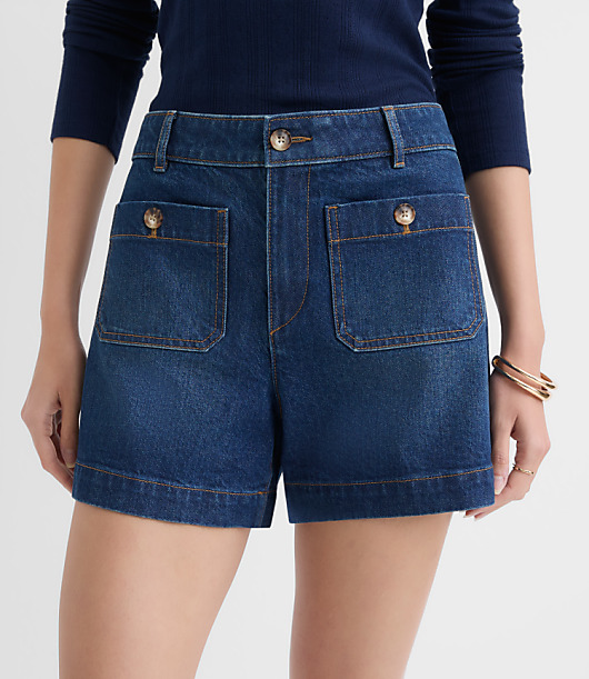 Palmer Denim Shorts in Vintage Mid Wash