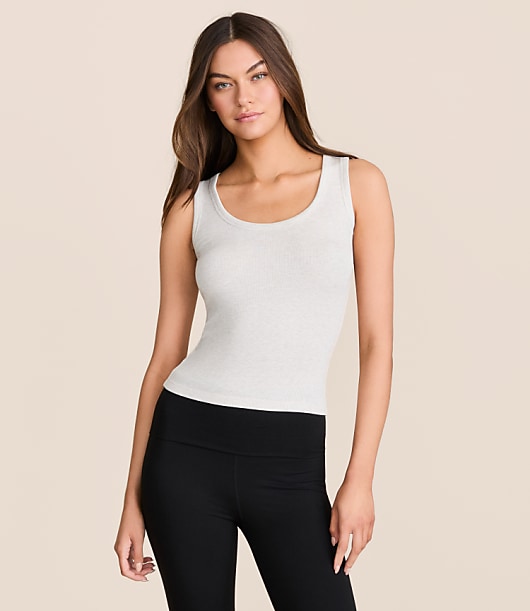 Lou & Grey Heathered Ribbed Tank Top