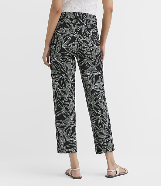 Riviera Slim Pants in Leaf Print