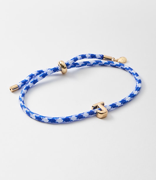 Loft Rope Pull Tie Initial Bracelet
