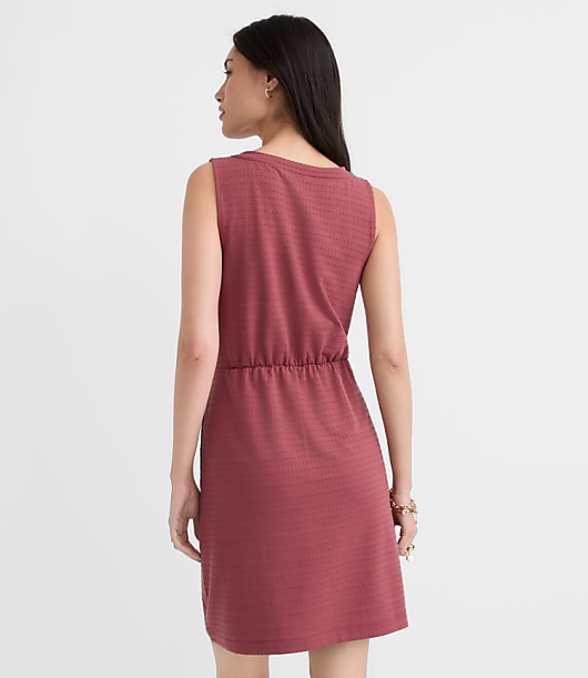 Dotted Jacquard Mini Pocket Dress