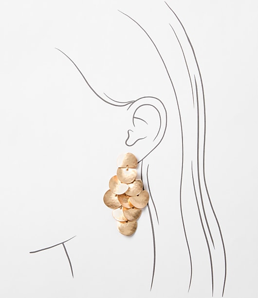 Hammered Chandelier Earrings