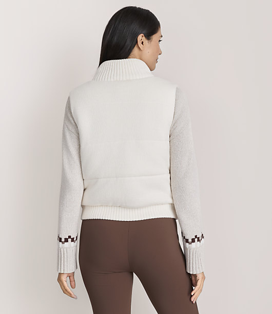 Lou & Grey Cable Puffer Vest