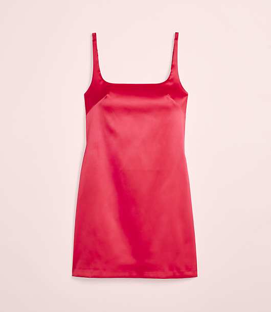 Lately Satin Cutout Back Mini Dress