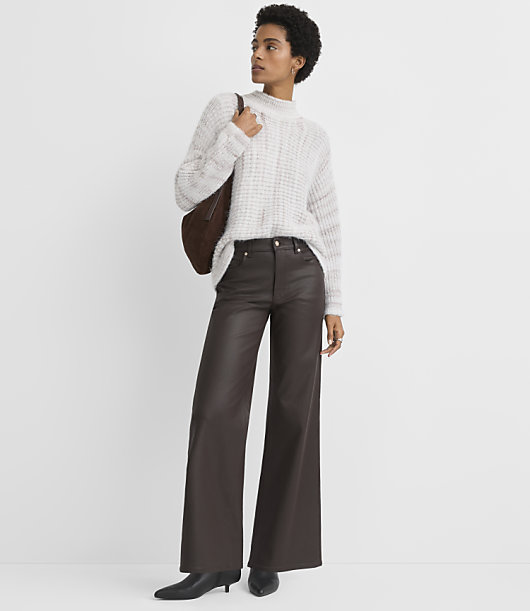Petite Mock Neck Dolman Sweater