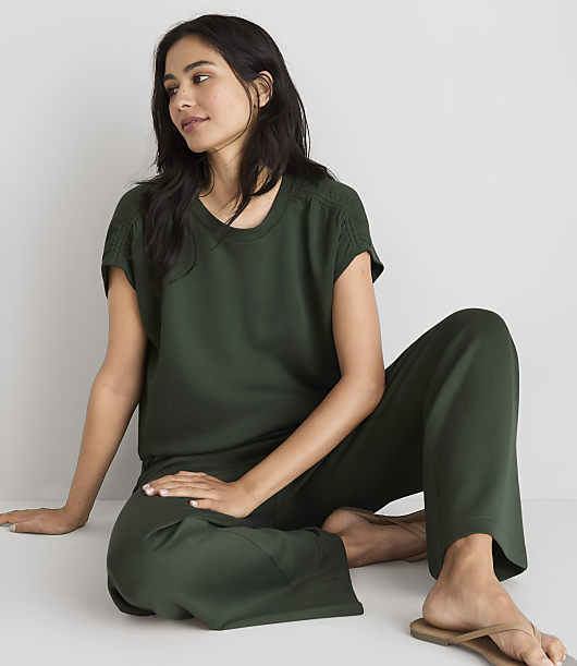 Petite Lou & Grey Scubasoft Cinched Shoulder Tee