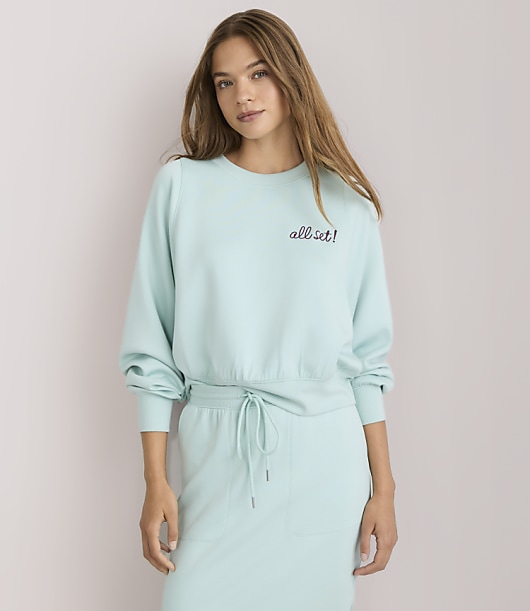 Lou & Grey All Set! Scubasoft Batwing Sleeve Sweatshirt