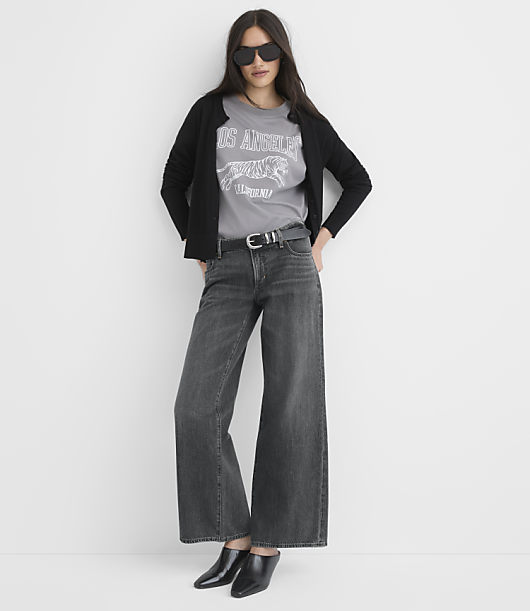 Petite Los Angeles Oversized Jersey Tee