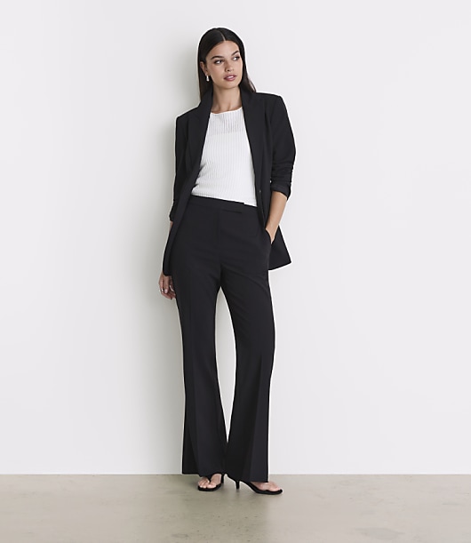 Loft Petite LOFT Versa Seasonless Stretch Flare Pants