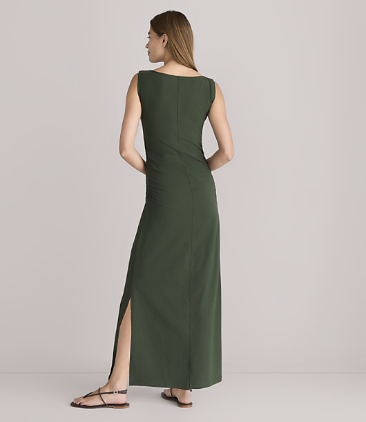 Petite Lou & Grey Ruched Boatneck Maxi Dress