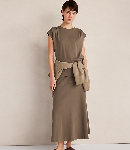 Haven Well Within Organic Cotton Interlock Midi Skirt