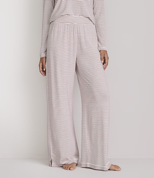 Petite Lou & Grey Striped Softened Modal Pajama Pants