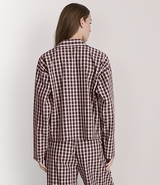 Lou & Grey Plaid Poplin Pajama Shirt
