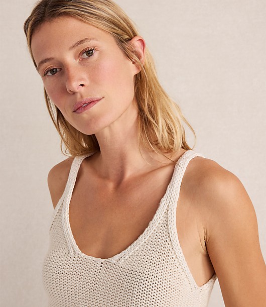 Haven Well Within Cotton Linen Plaited Tank