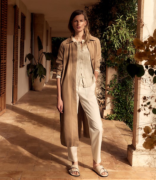 Haven Well Within Organic Cotton Twill Slim Barrel Leg Pants