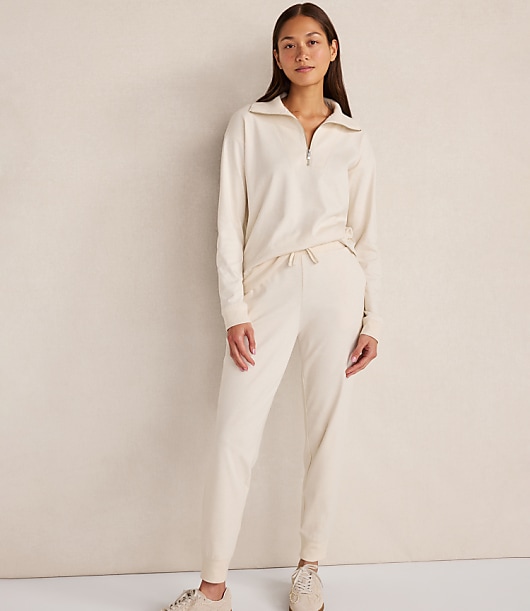 Haven Well Within Botanical-Dyed Organic Cotton Interlock Joggers