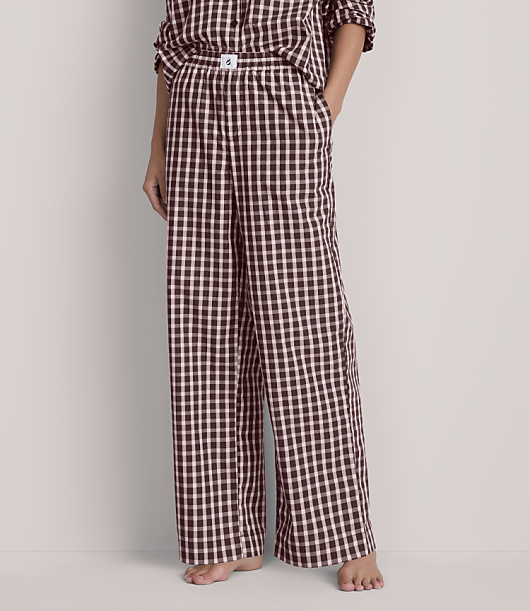 Lou & Grey Plaid Poplin Pajama Pants