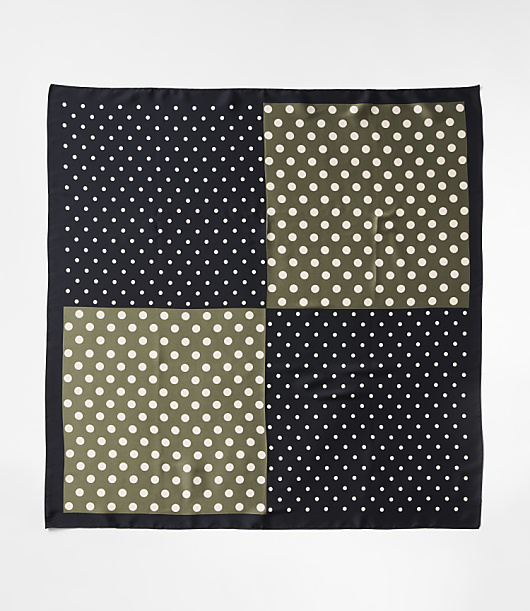 Mixed Dot Square Scarf