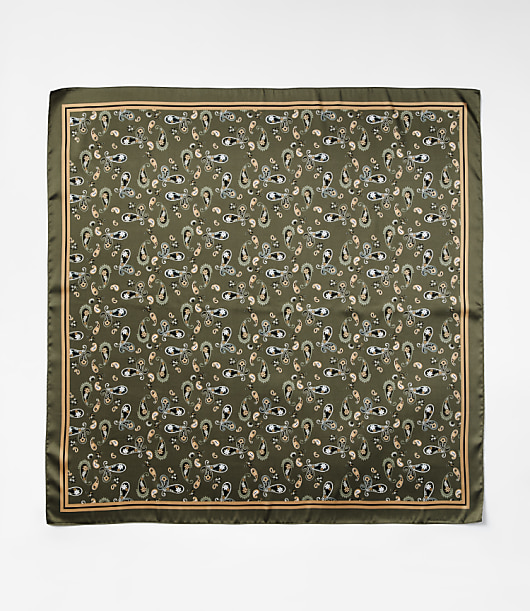 Bandana Paisley Square Scarf