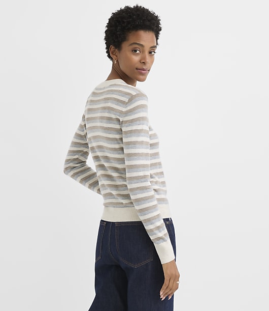 Striped Luxe Knit Sweater