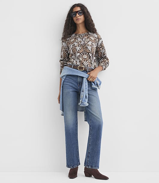 Petite Garden Blouson Sleeve Sweater