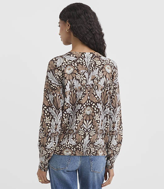 Petite Garden Blouson Sleeve Sweater