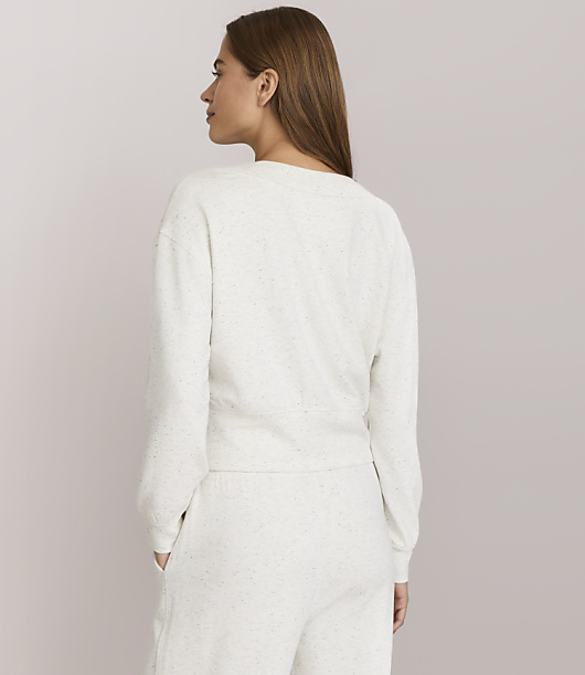 Lou & Grey Flecked Scubasoft V-Neck Cardigan