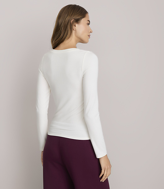 Lou & Grey Essential Modal Scoop Neck Long Sleeve Tee