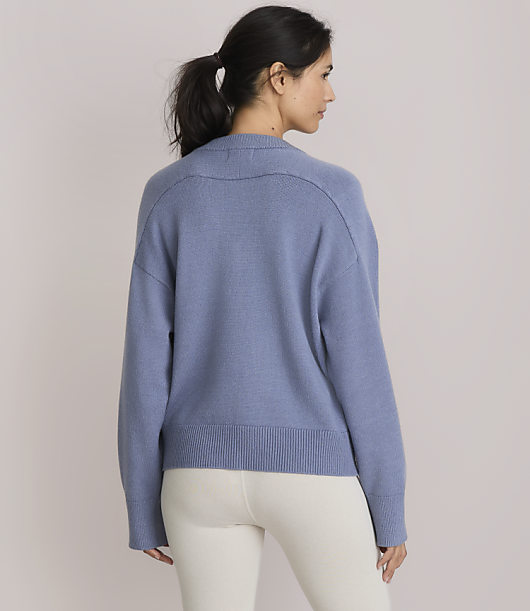 Lou & Grey Cozy Oversized V-Neck Sweater