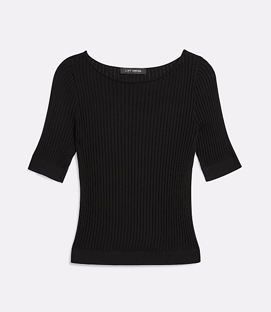 Petite LOFT Versa Elbow Sleeve Sweater