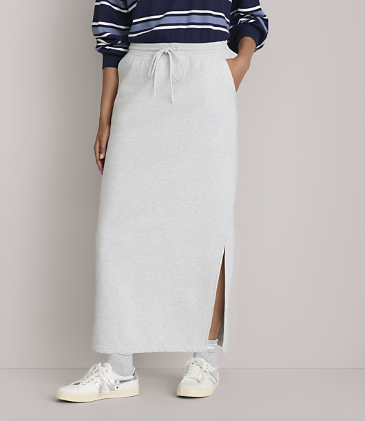 Petite Lou & Grey Heathered Elite Fleece Maxi Pocket Skirt