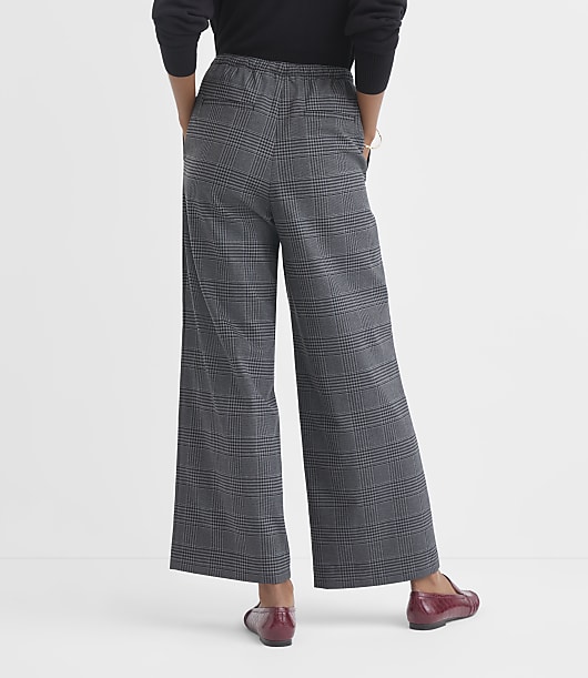 Sawyer Pull On Pants in Plaid Brushed Flannel