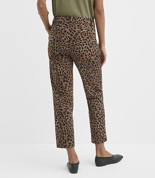 Petite Riviera Slim Pants in Leopard Print