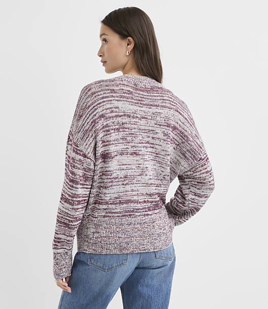 Spacedye Ribtrim Dolman Sweater