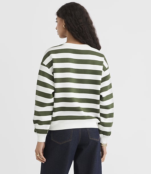 Petite Striped Sweatshirt
