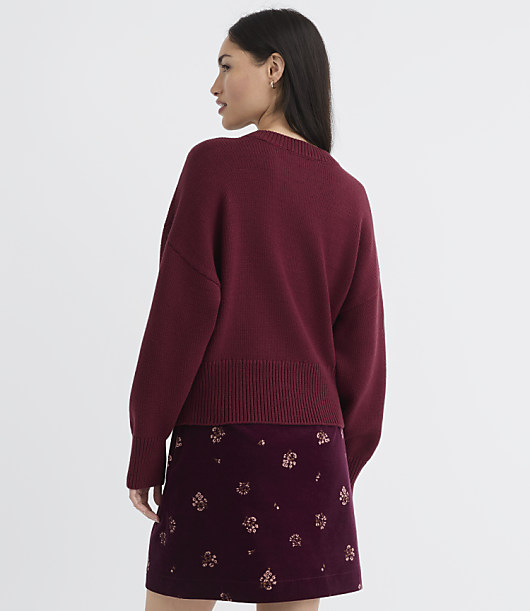 Ribtrim Dolman Sweater
