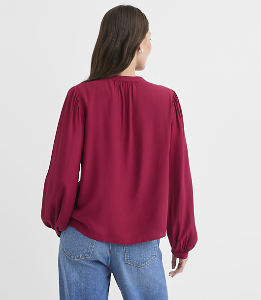 Floral Eyelet Shoulder Blouse